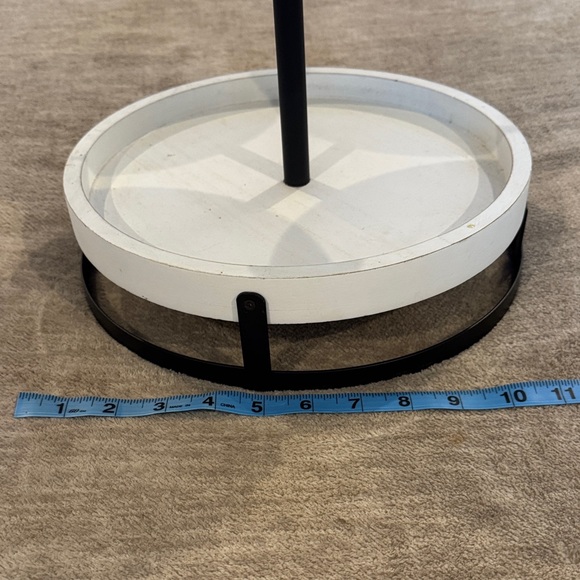 Hobby Lobby Black and White Two-Tier Tray - Picture 2 of 11